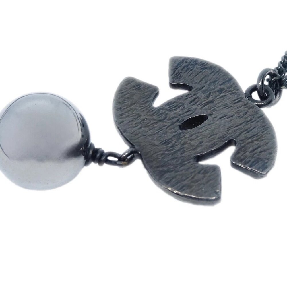 Chanel Chain Necklace Silver Black B13B 133913 - Picture 3 of 4